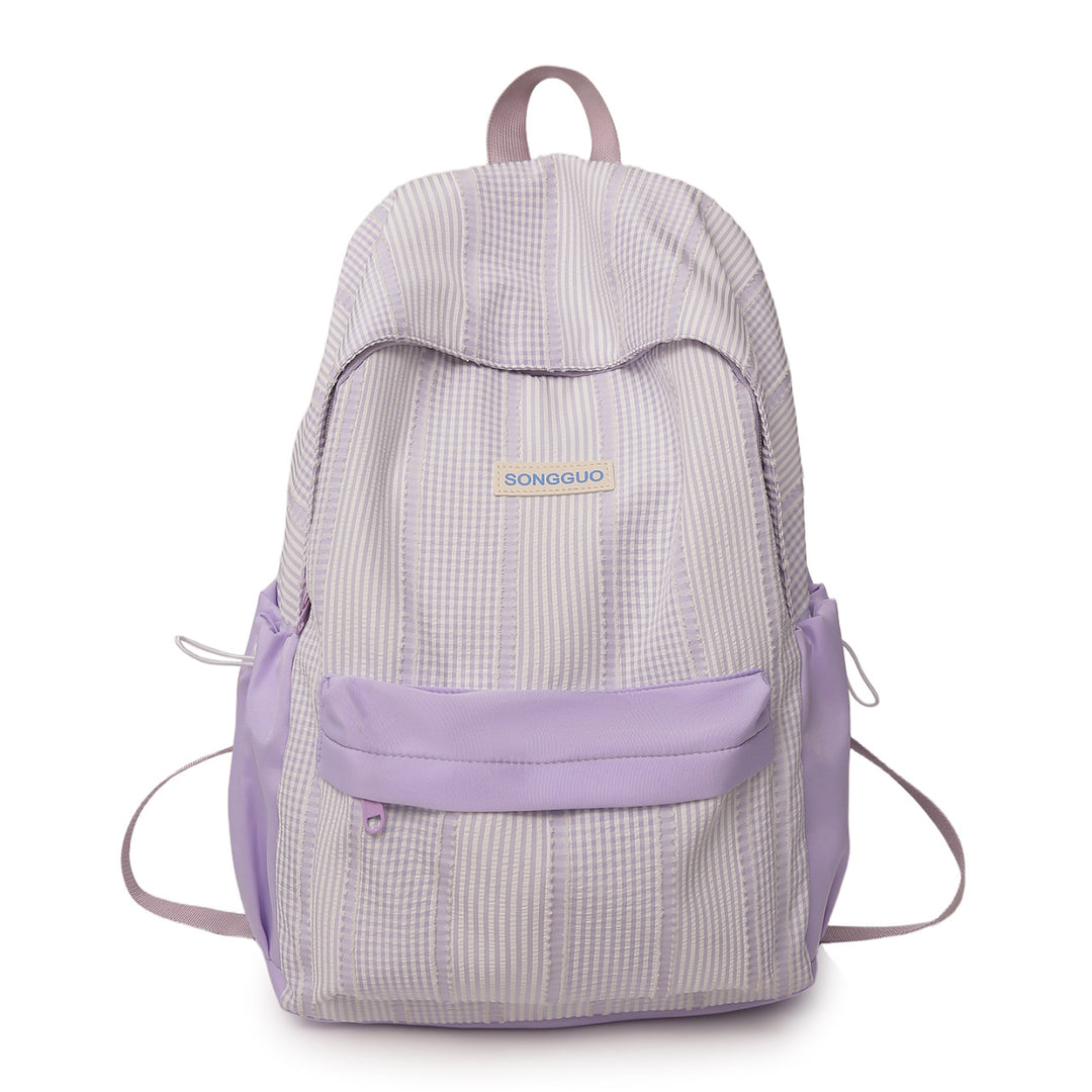 Lässiger gestreifter Rucksack