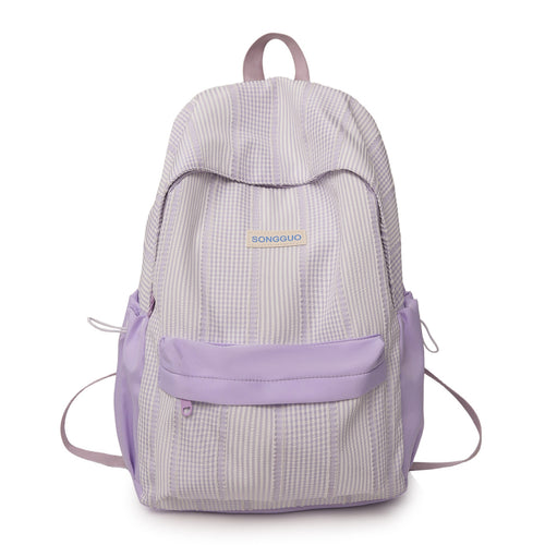 Lässiger gestreifter Rucksack