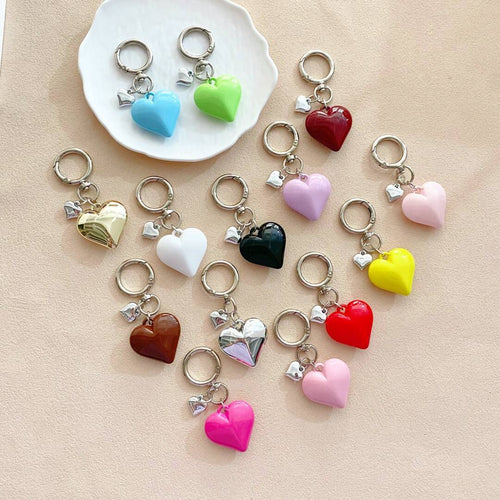 Herzförmiger Charm Schlüsselanhänger Karnz
