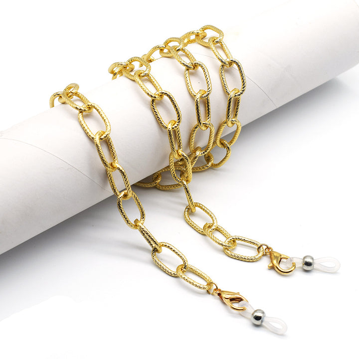 Stylische Metallkette Brillenhalter Karnz