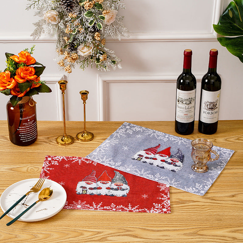 Festliche Weihnachts- Tischset Karnz