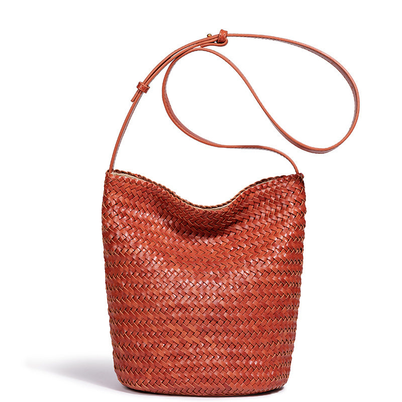 Handgefertigte Geflochtene Eimer Tasche Karnz