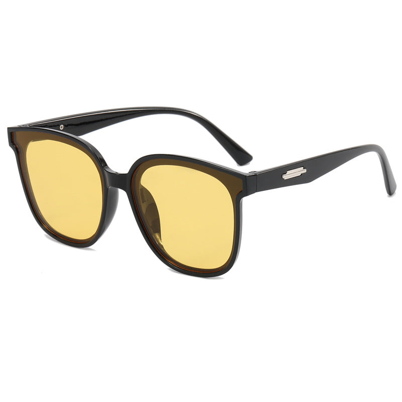 Damen modische oversized Sonnenbrille mit kombiniertem Rahmen Karnz