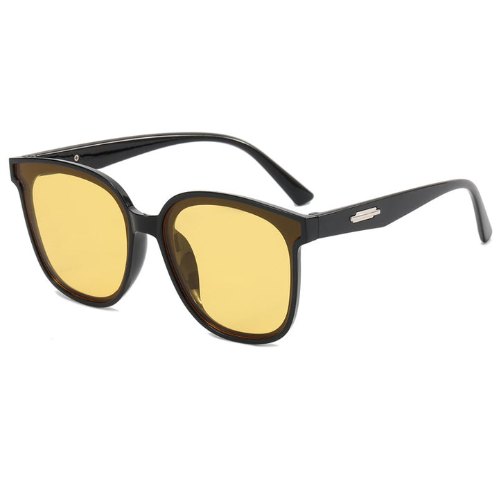 Damen modische oversized Sonnenbrille mit kombiniertem Rahmen Karnz