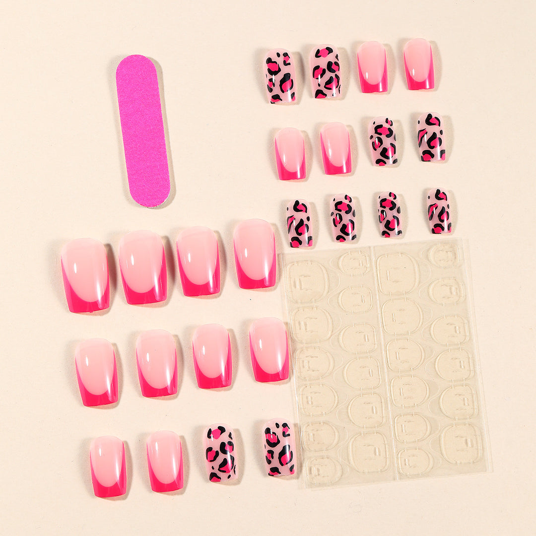 Stilvolle Leopard-Print-Nail-Art-Erweiterungen Karnz