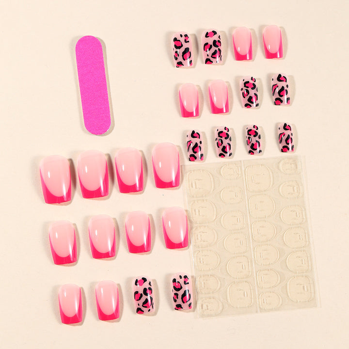 Stilvolle Leopard-Print-Nail-Art-Erweiterungen Karnz