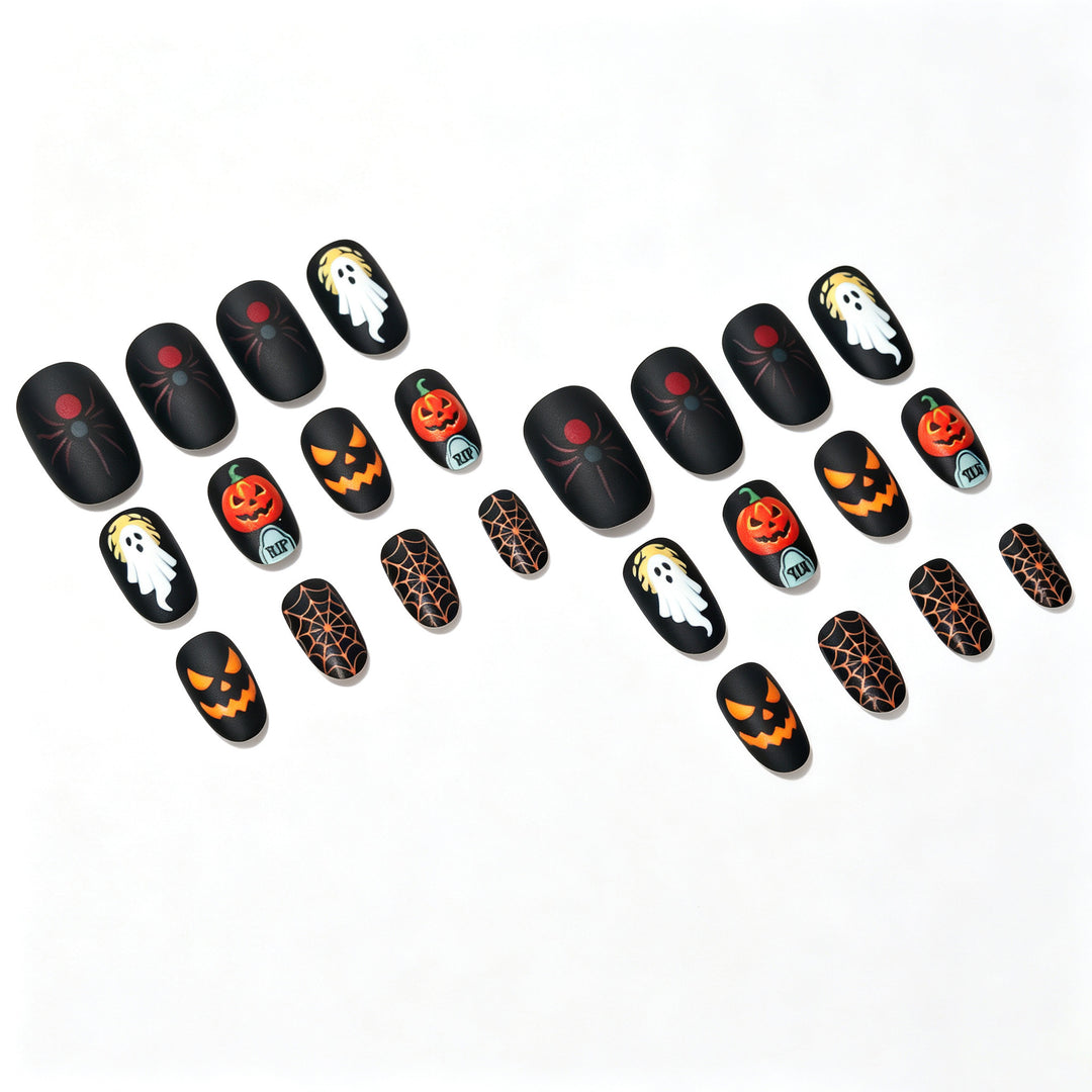 Gruseliges Halloween-Thema Nagelkunst-Set