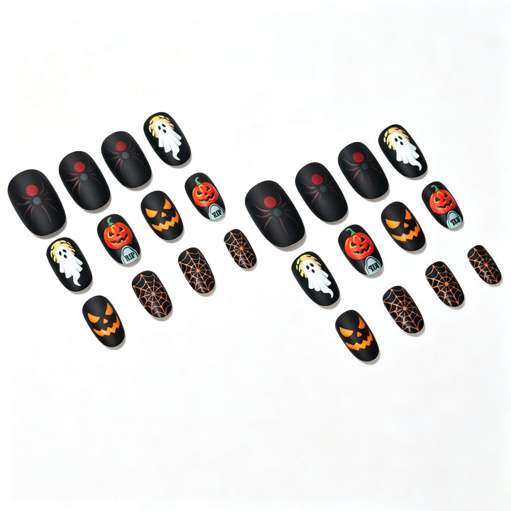 Gruseliges Halloween-Thema Nagelkunst-Set