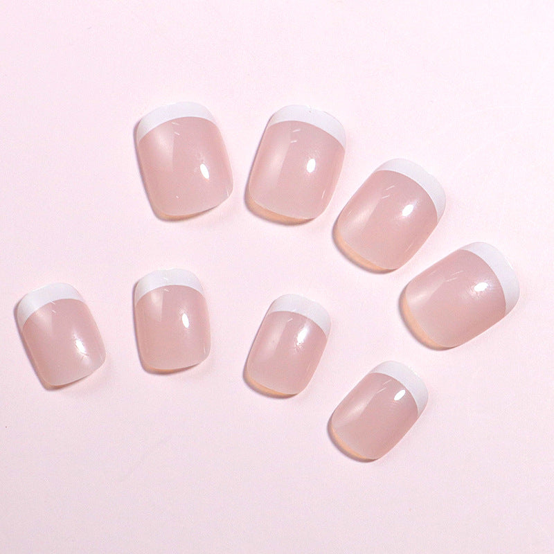 Klassisches Französisches Tip Press-On Nagelset Karnz