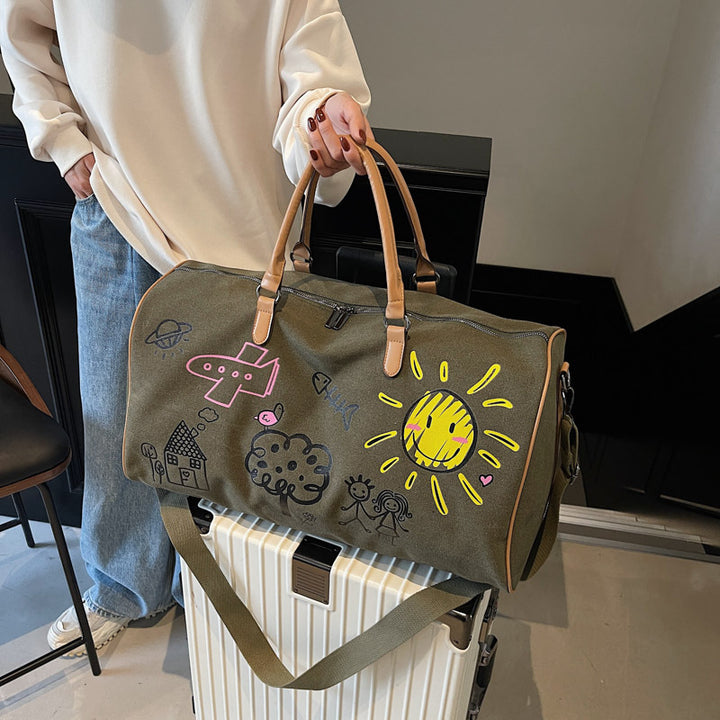 Künstlerische Kritzel Reise Duffle Tasche Karnz