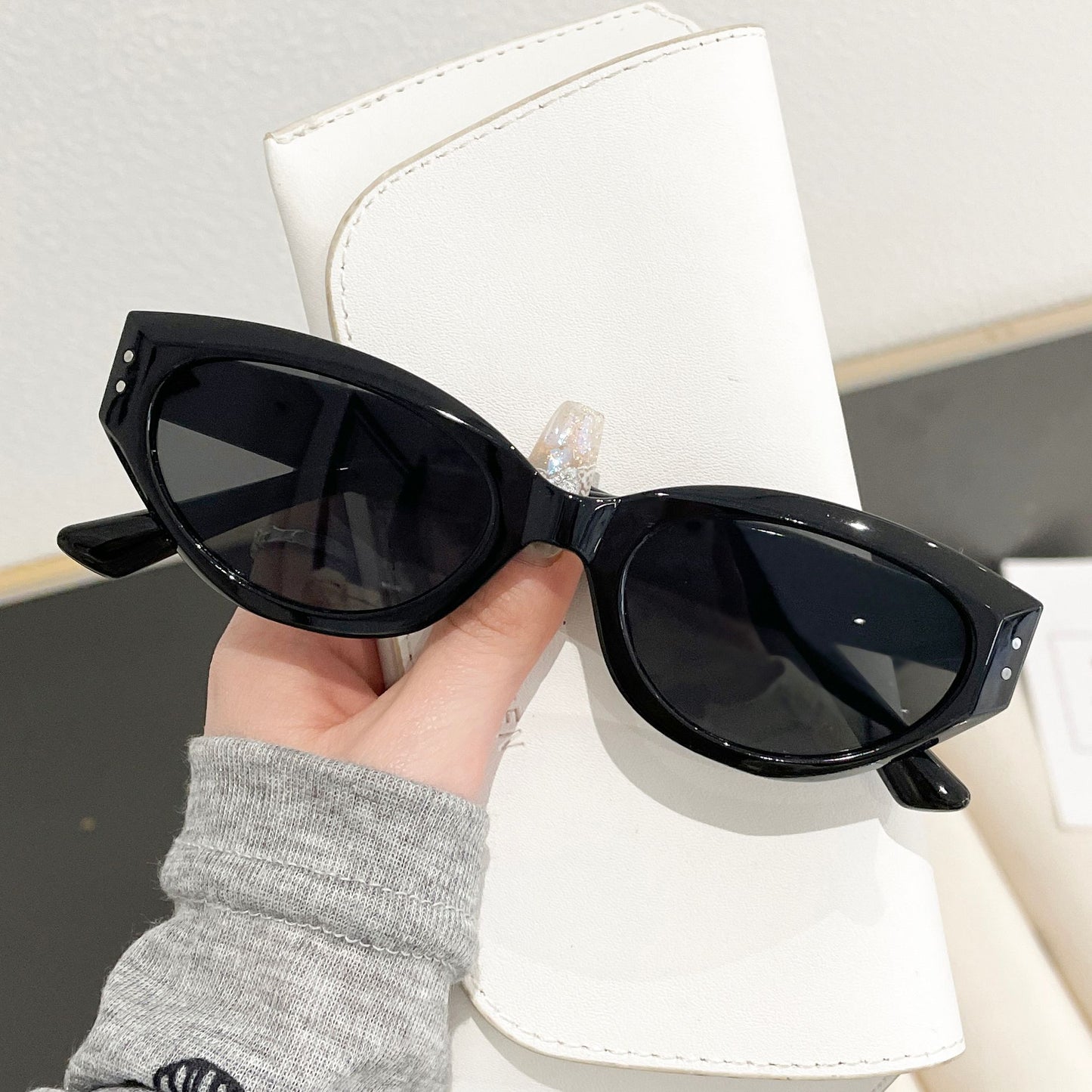 Damen modische Cat-Eye Sonnenbrille Karnz