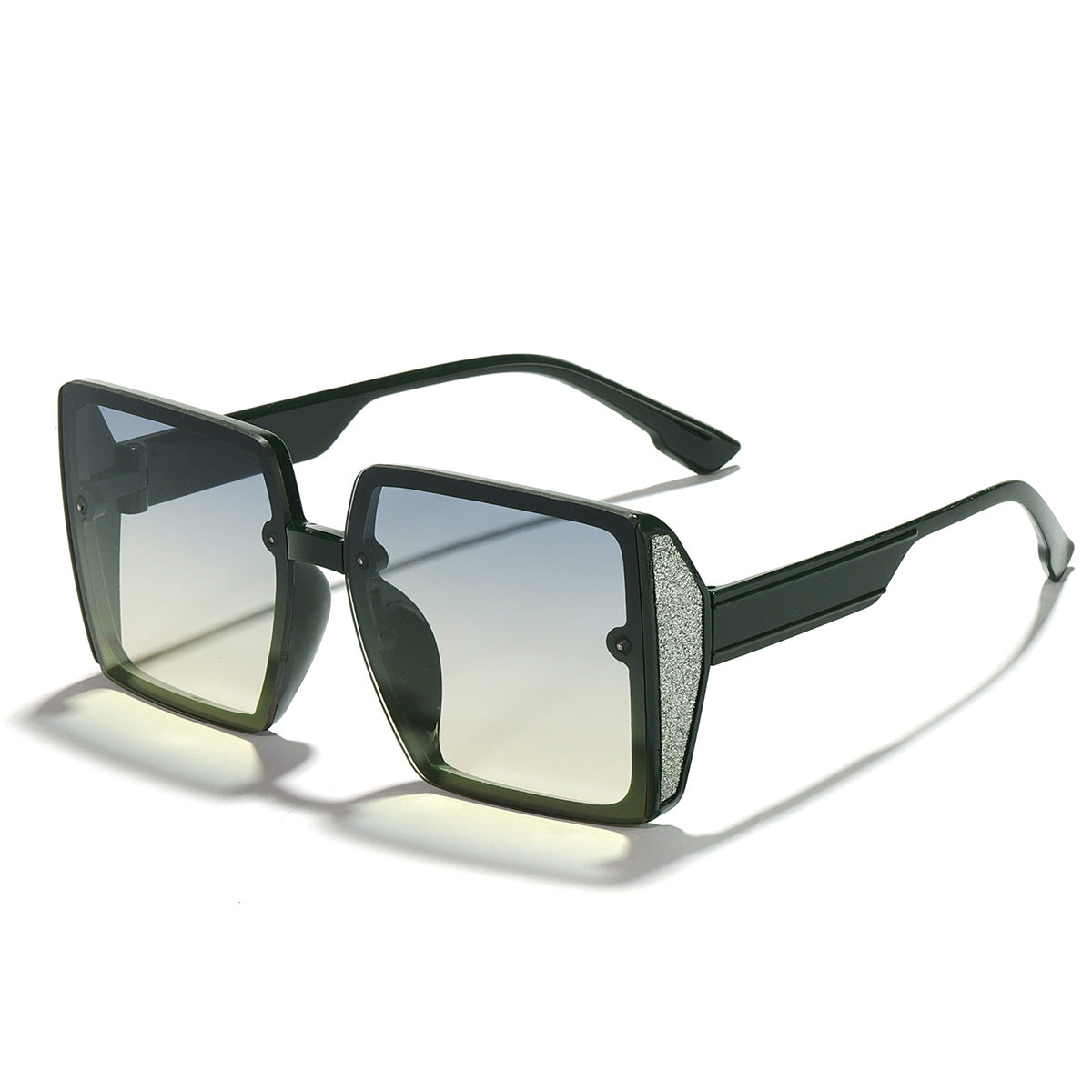 Damen oversized Sonnenbrille mit glänzendem Akzent Karnz