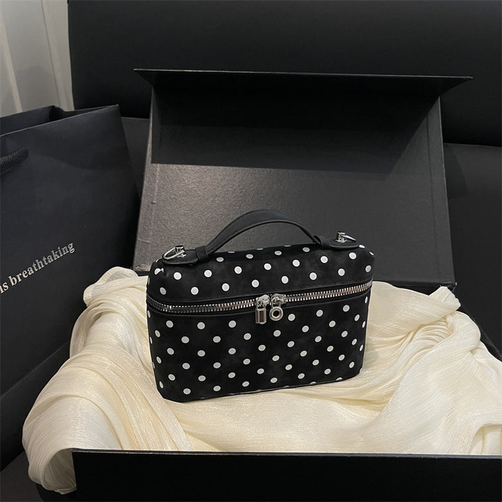 Stilvoller gepunkteter Makeup-Organizer
