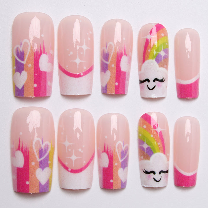 Kreative Regenbogen Nagelkunst Karnz