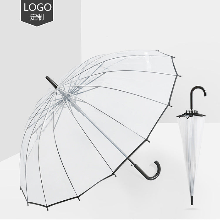 Damen transparenter Regenschirm Karnz