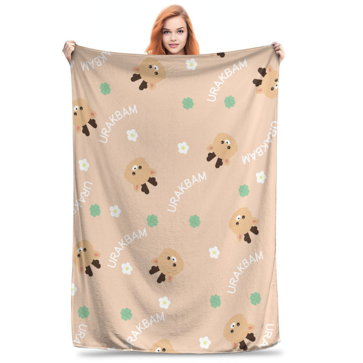 Gemütliche plüschige hundethemed Decke