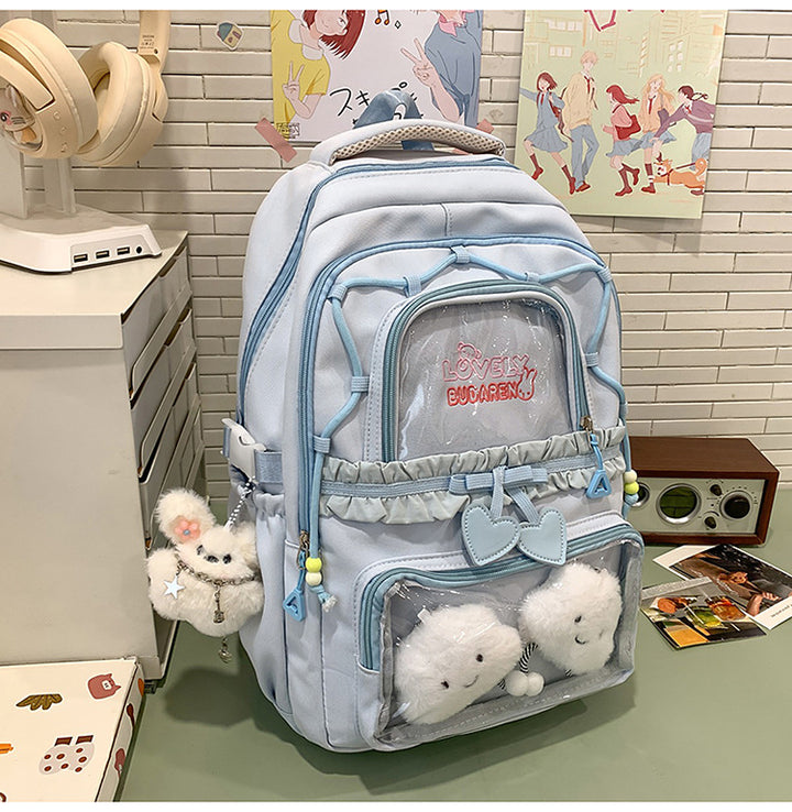 Transparenter Fronttasche Freizeit Rucksack Karnz