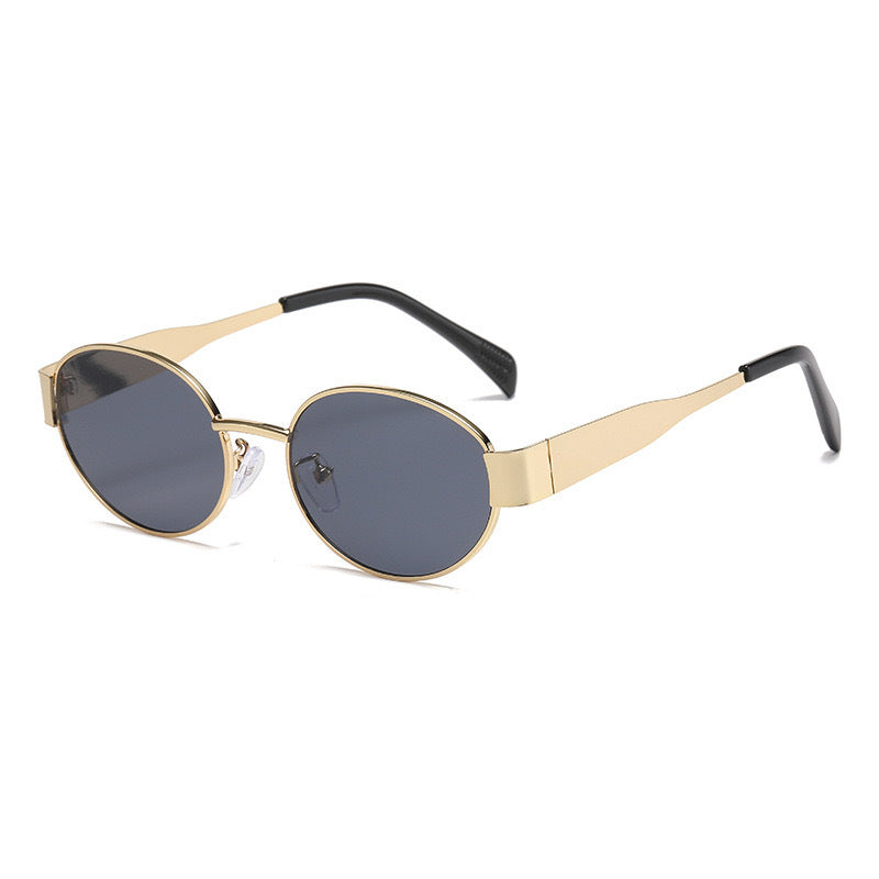 Damen stylische Metallsonnenbrille Karnz