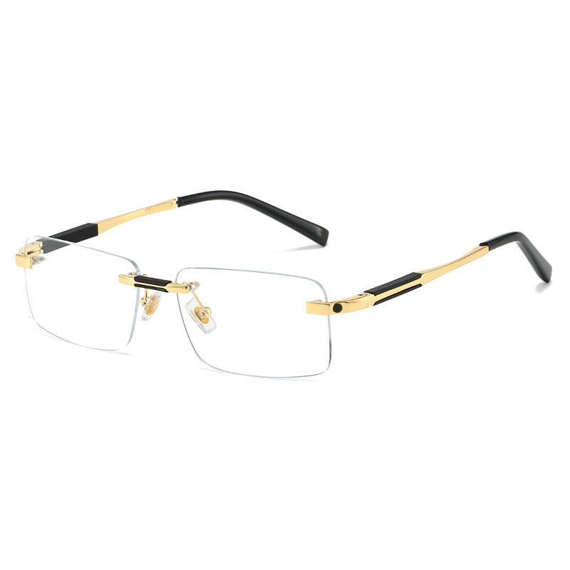 Damen Sonnenbrille im modernen rechteckigen Design mit luxuriösen Metallelementen Karnz