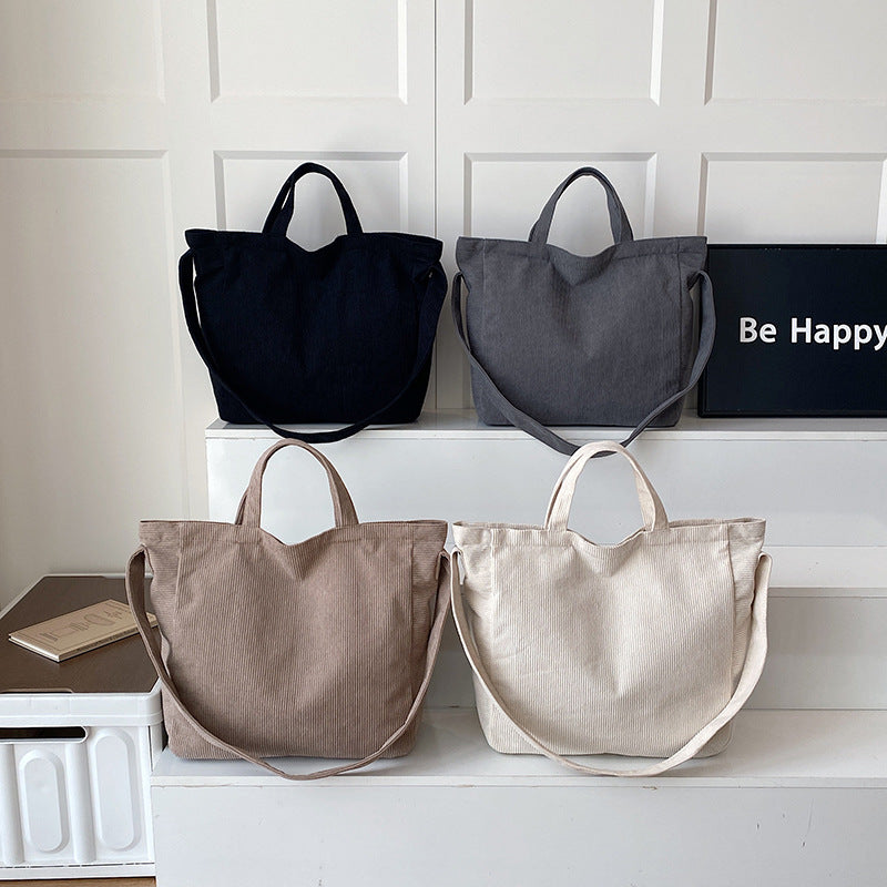 WoSoft Corduroy Tote Bag Karnz