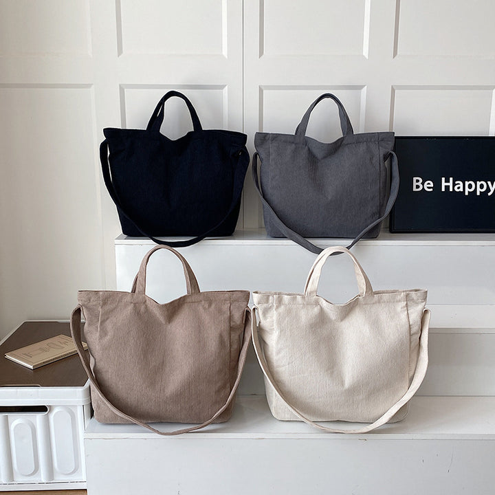 WoSoft Corduroy Tote Bag Karnz