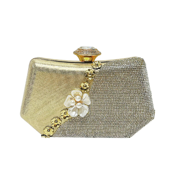 Glamouröse Clutch-Tasche mit Strassbesatz
