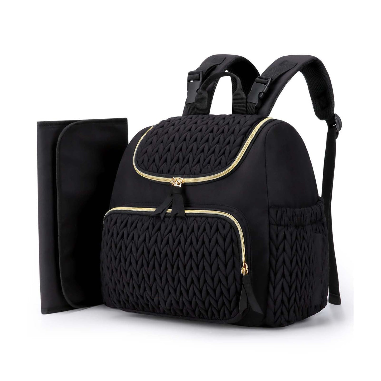 Damen Modischer Rucksack mit geflochtenem Design Karnz