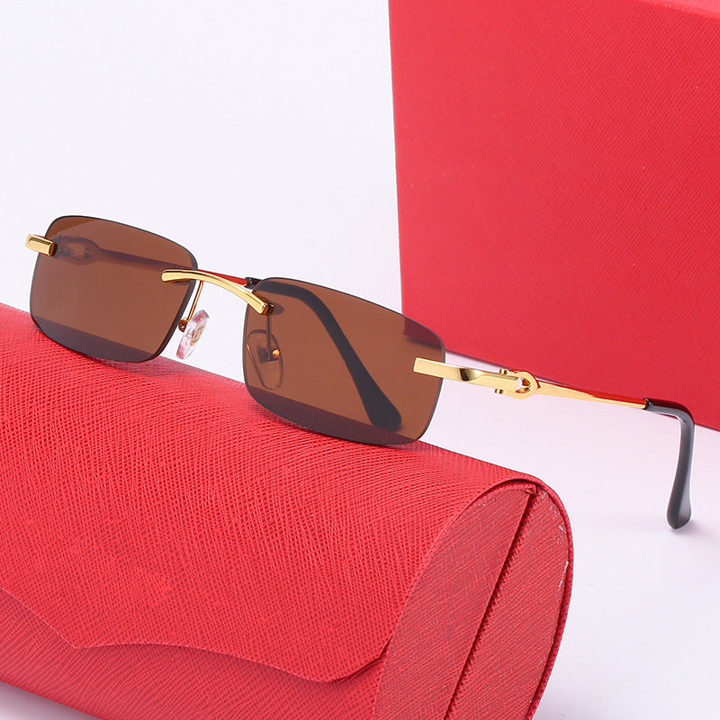 Damen elegante Halbrahmenbrille mit komfortablen Nasenpads Karnz