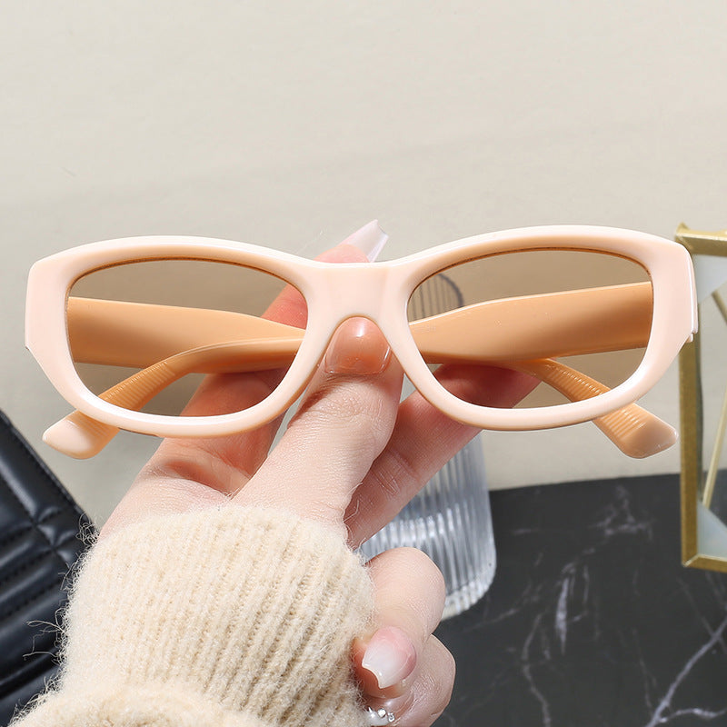 Damen modische Cat-Eye Sonnenbrille mit flexiblem Rahmen und UV-Schutz Karnz