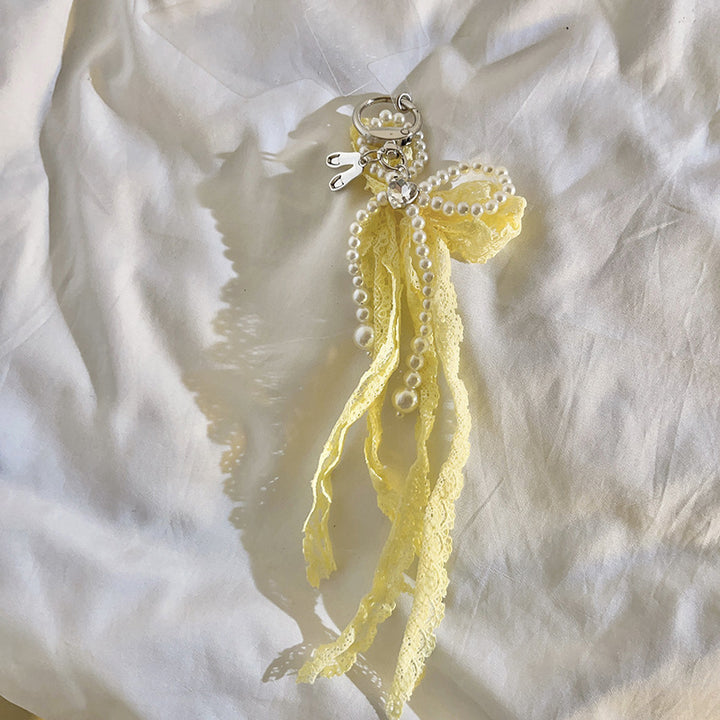 Eleganter mit Perlen verzierter Charm-Schlüsselanhänger Karnz
