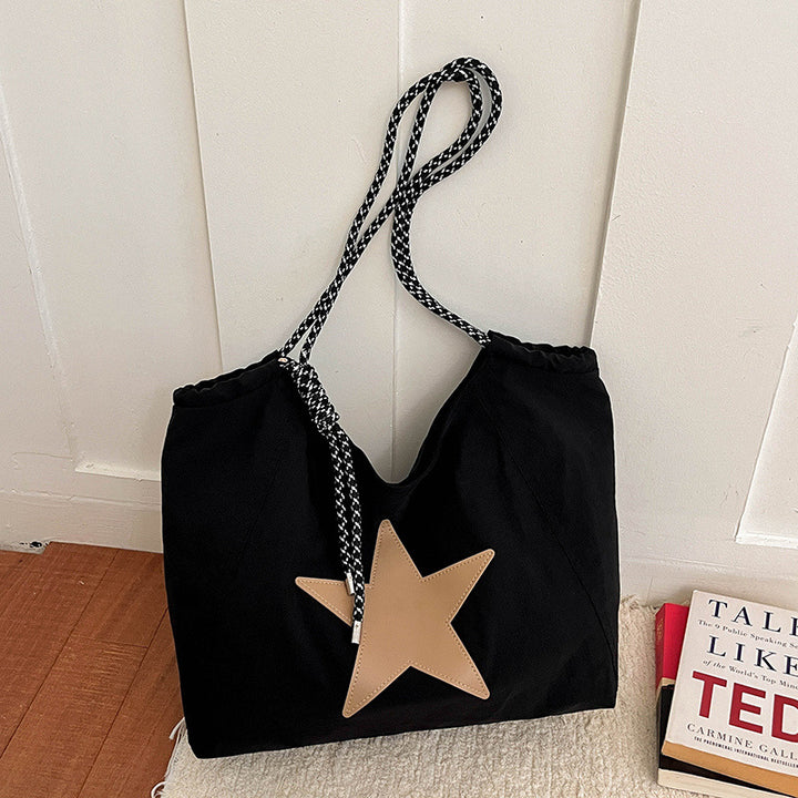 Lässige Zugband-Eimer-Tasche
