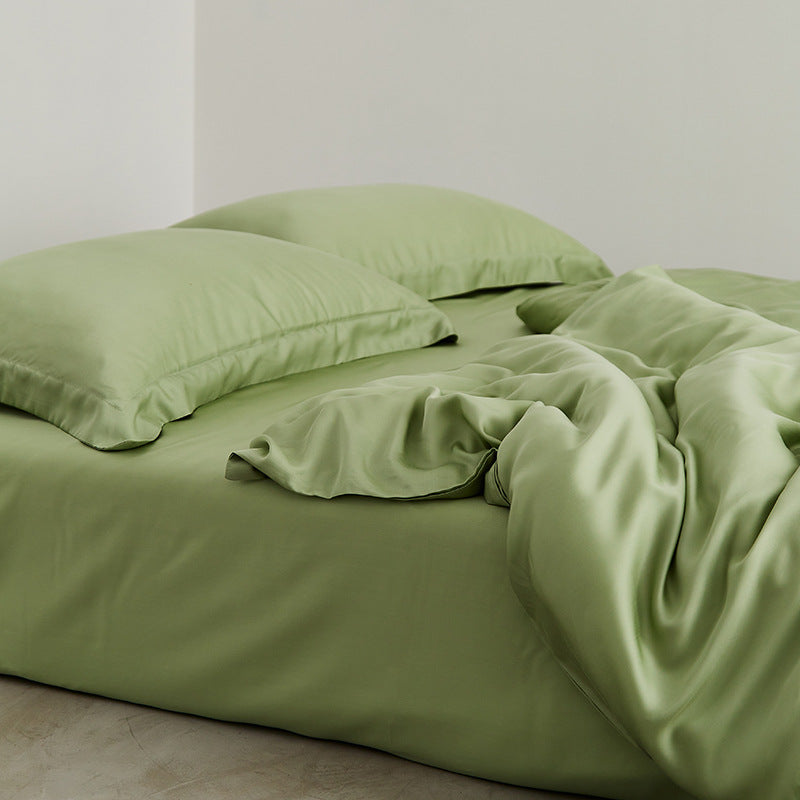 Luxus-Baumwollsatin-Bettgarnitur mit seidig-weichem Soft-Touch und Hotelverschluss