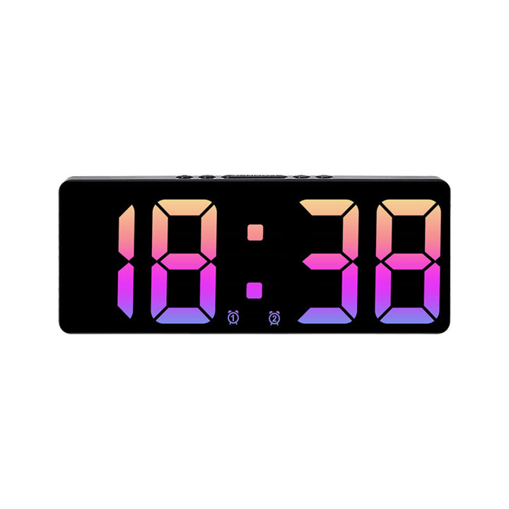 Digitaler LED-Wecker mit großem, hellblauem Display und Snooze-Funktion Karnz