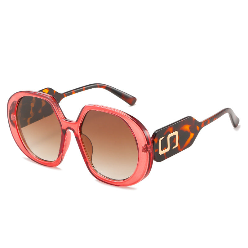 Damen oversized Sonnenbrille mit markantem Rahmen und UV-Schutz Karnz