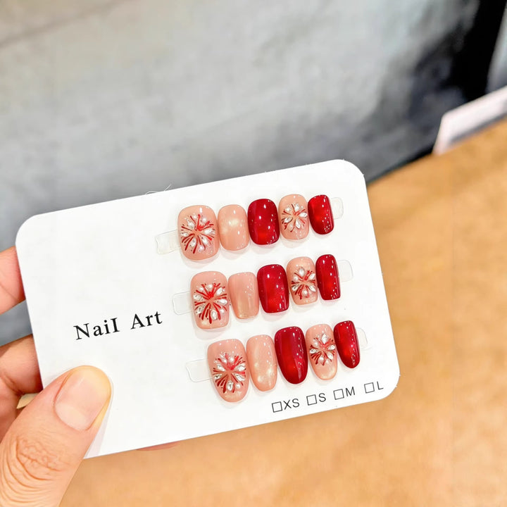 Floral Press-On Nail Art Set Karnz