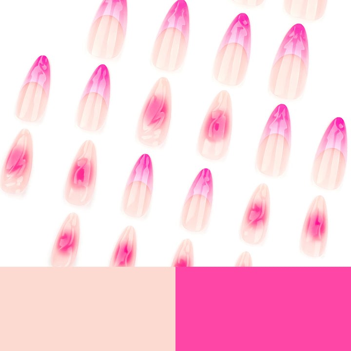 Kunstvolle Acryl-Nägel mit elegantem Ombre-Effekt Karnz