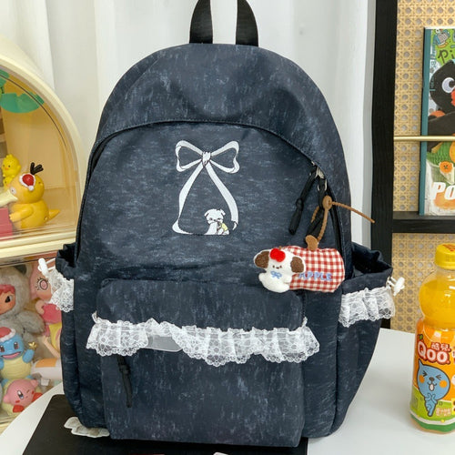 Süße rechte Schleifenakzent-Rucksack