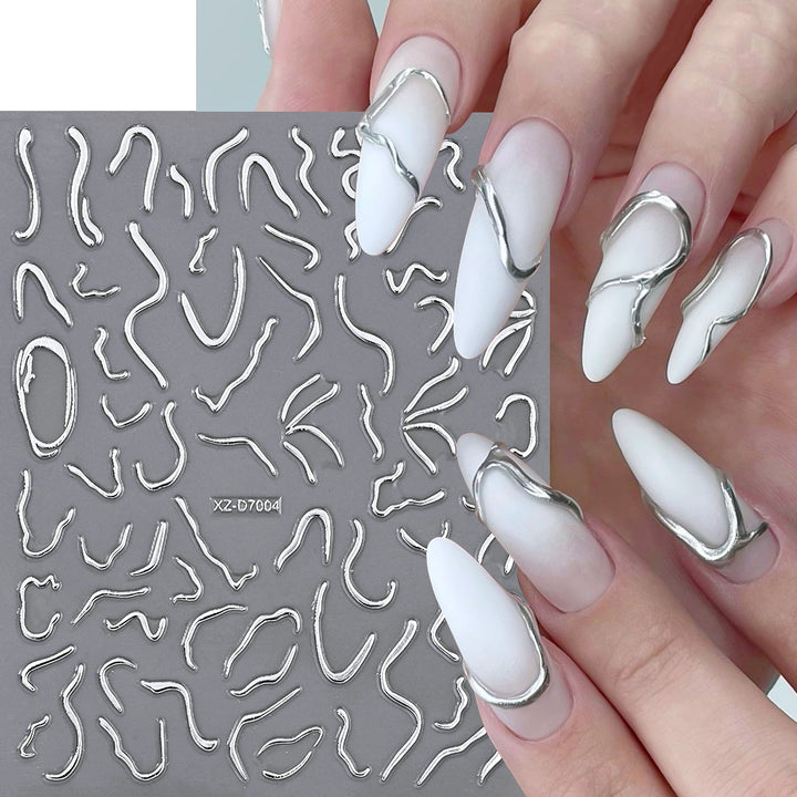 Floral Decorative Nail Art Aufkleber