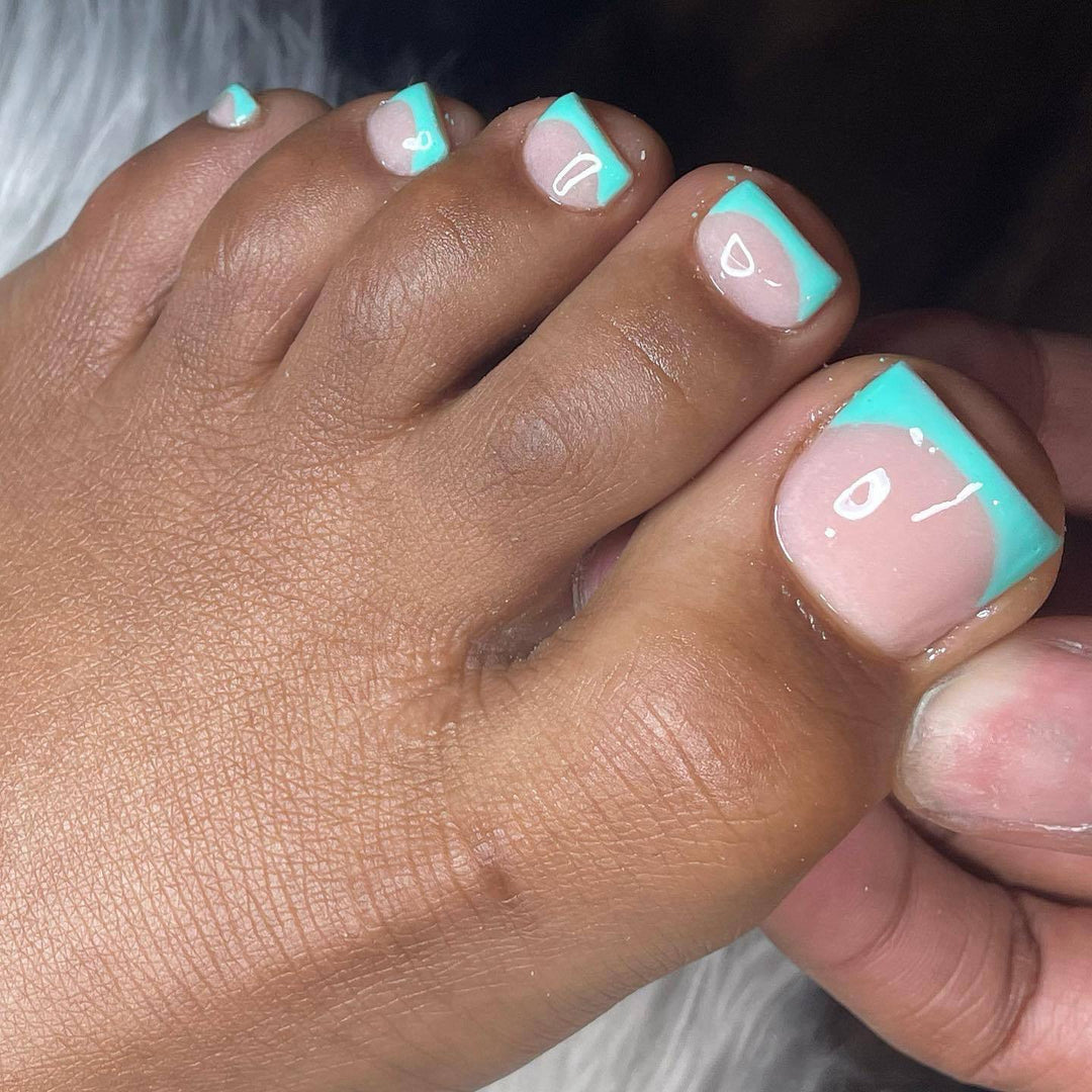 Fußnagelkunstset mit stilvollen Pastell-Designs Karnz