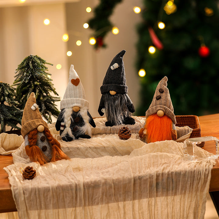 Dekorative Weihnachtsgnom Figur Karnz