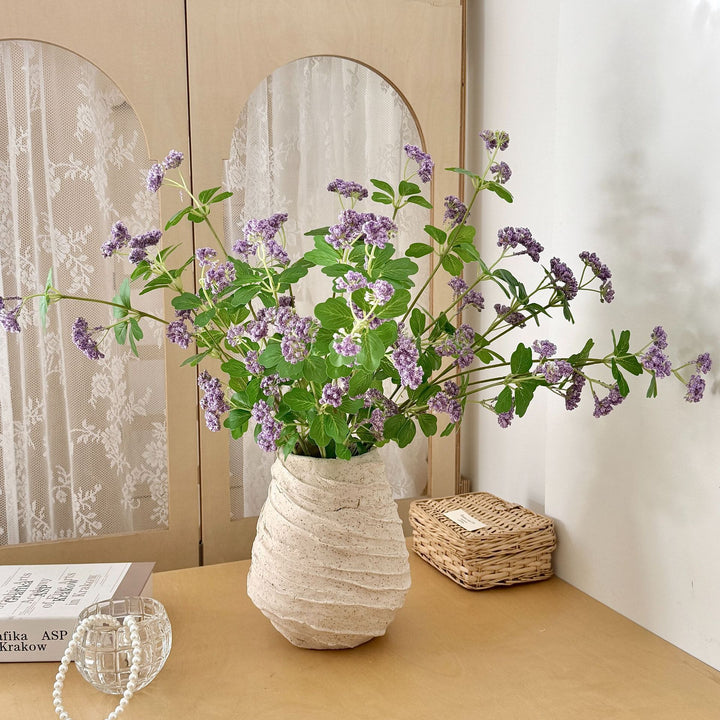Künstlicher Blütenzweig mit lila Blüten Karnz