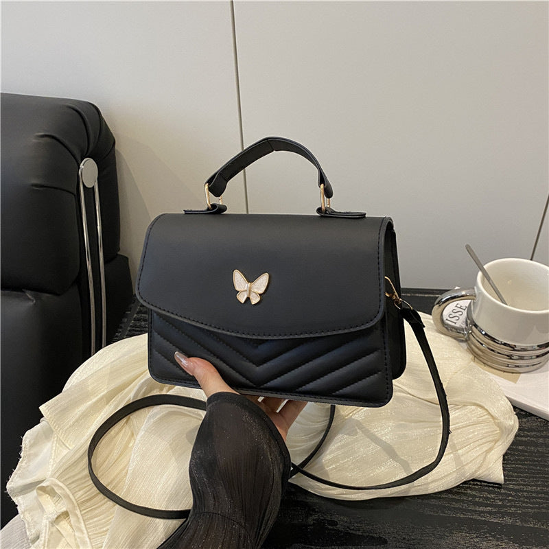 WoElegant Gepolsterte Leder Satchel Tasche Karnz