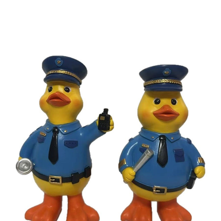 Lustige Polizeientenfigur Karnz