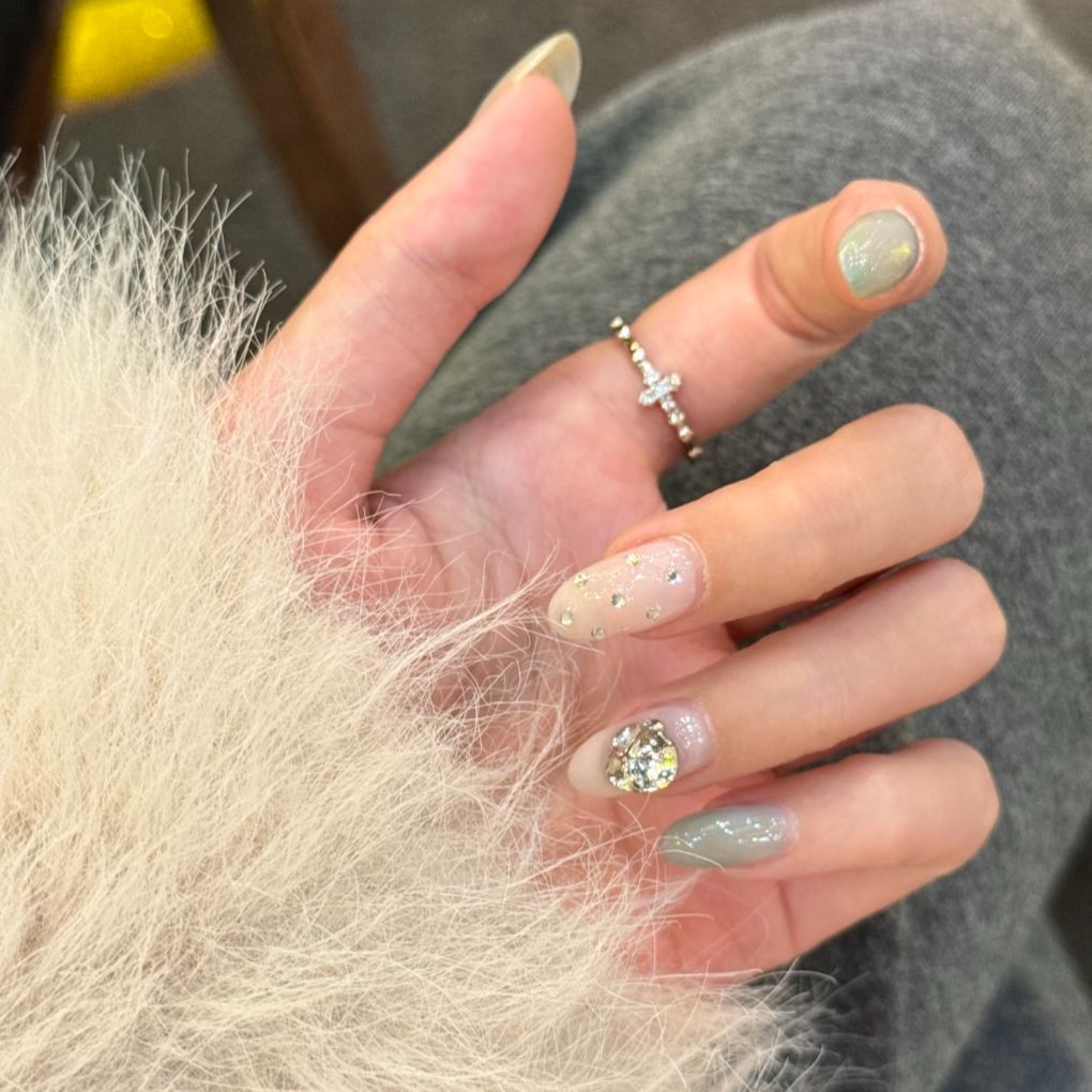 Funkelnder Kristall Akzent Mode Ring