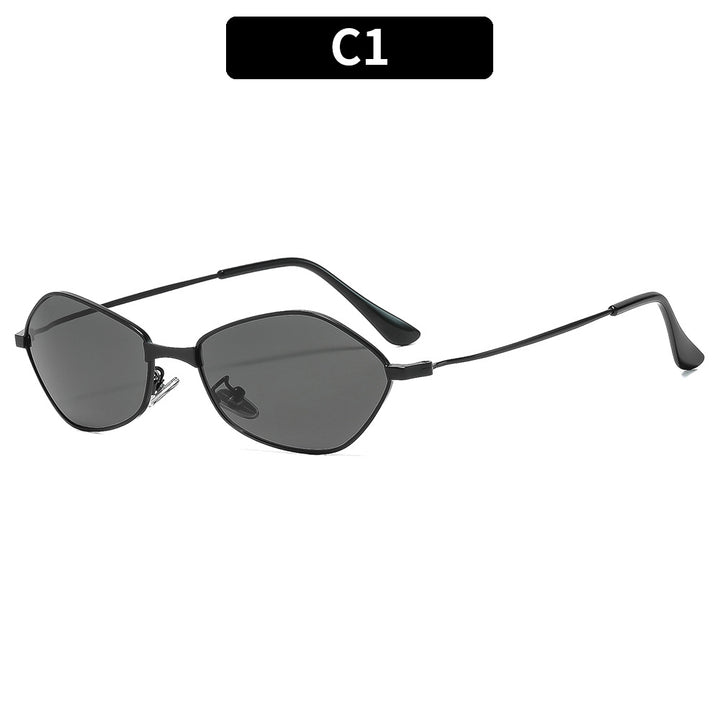 Skulpturale Winkelsonnenbrille