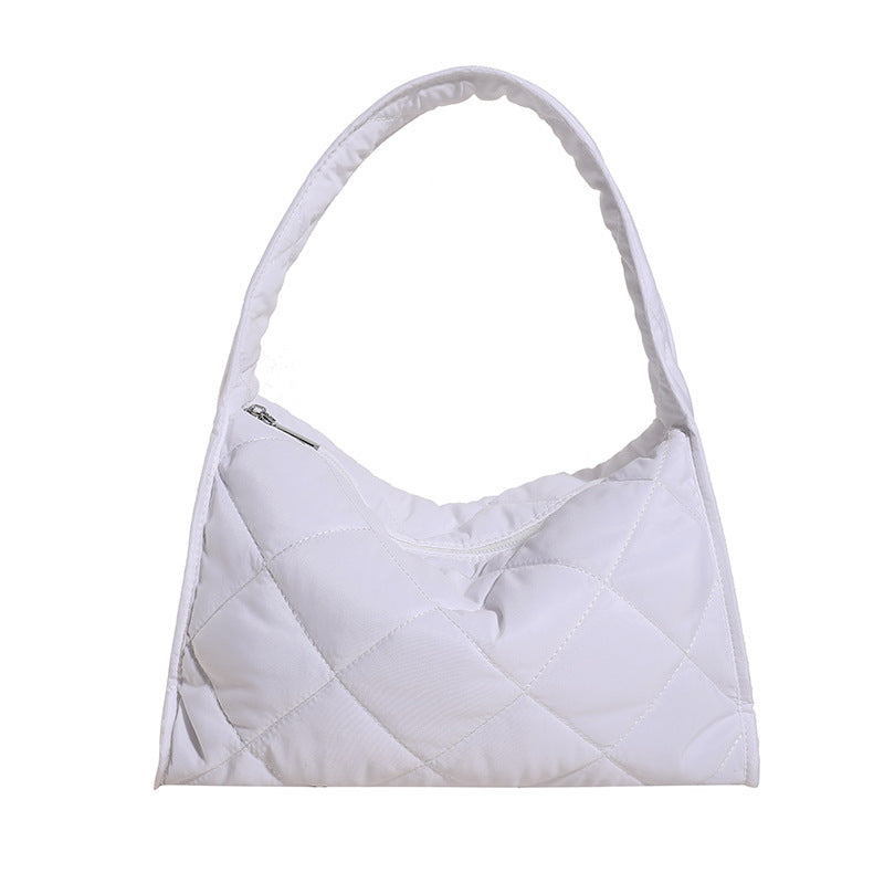Gepolsterte Puff-Schultertasche