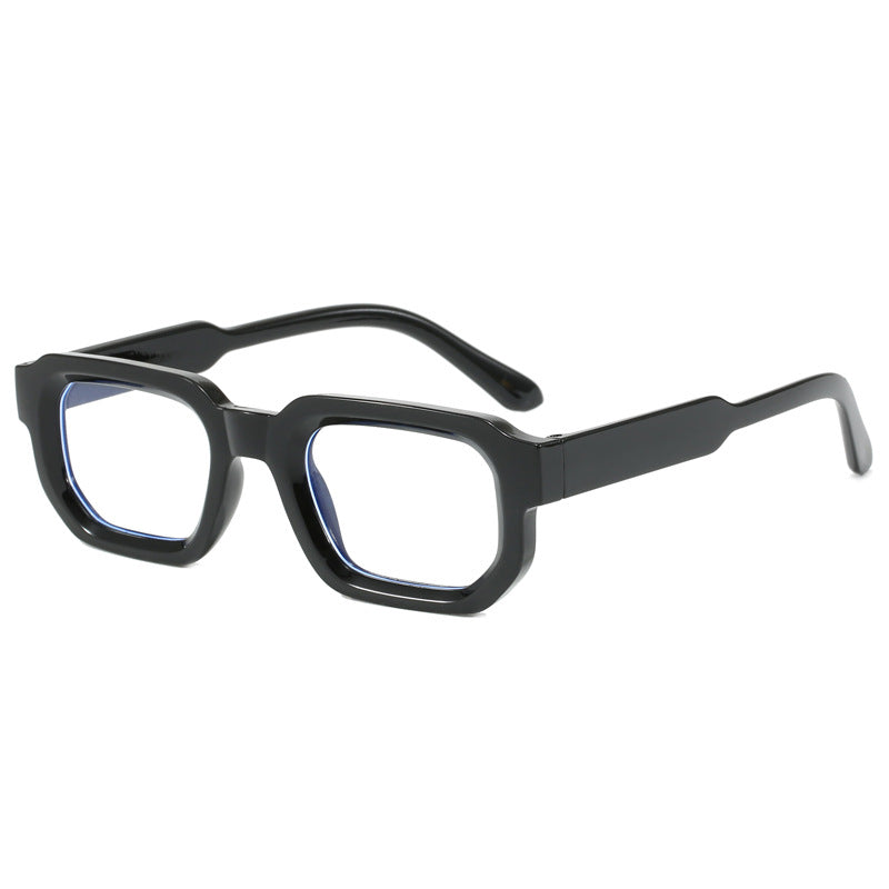 Damen Modische quadratische Sonnenbrille mit klarem Rahmen Karnz