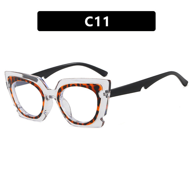 Damen oversized Sonnenbrille mit extravagantem Rahmen und UV-Schutz Karnz