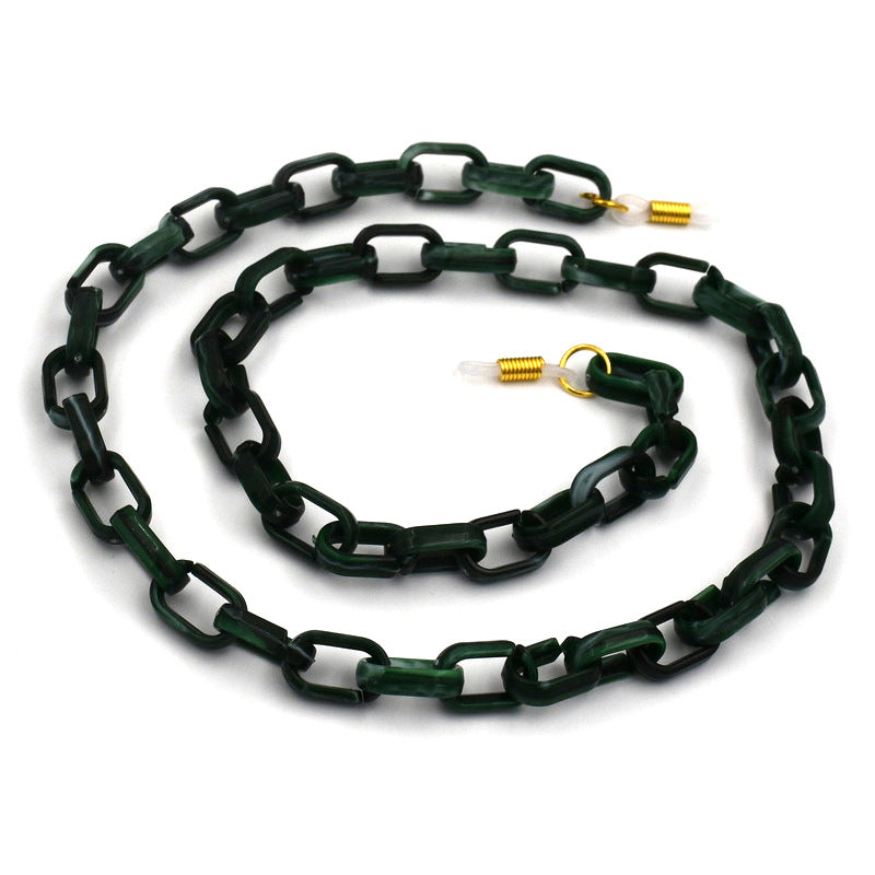 Klarer Kettenbrillenhalter Karnz