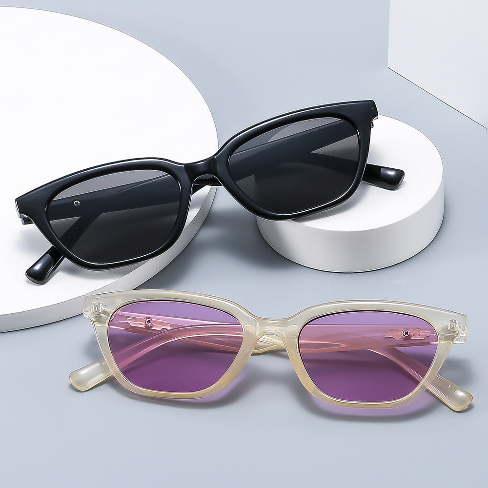 Vintage-inspirierte übergroße eckige Sonnenbrille Karnz